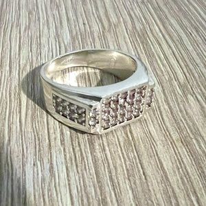 Men's 925 Silver Ring, Zirconias Inlaid-Classic Ring